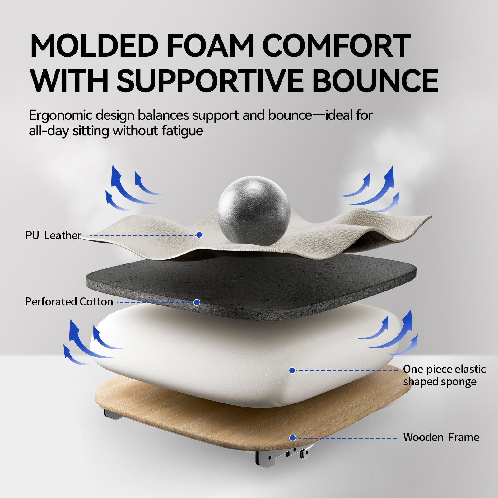 EMIAH GT100 Ergonomic Gaming Office Chair with Foot Rest