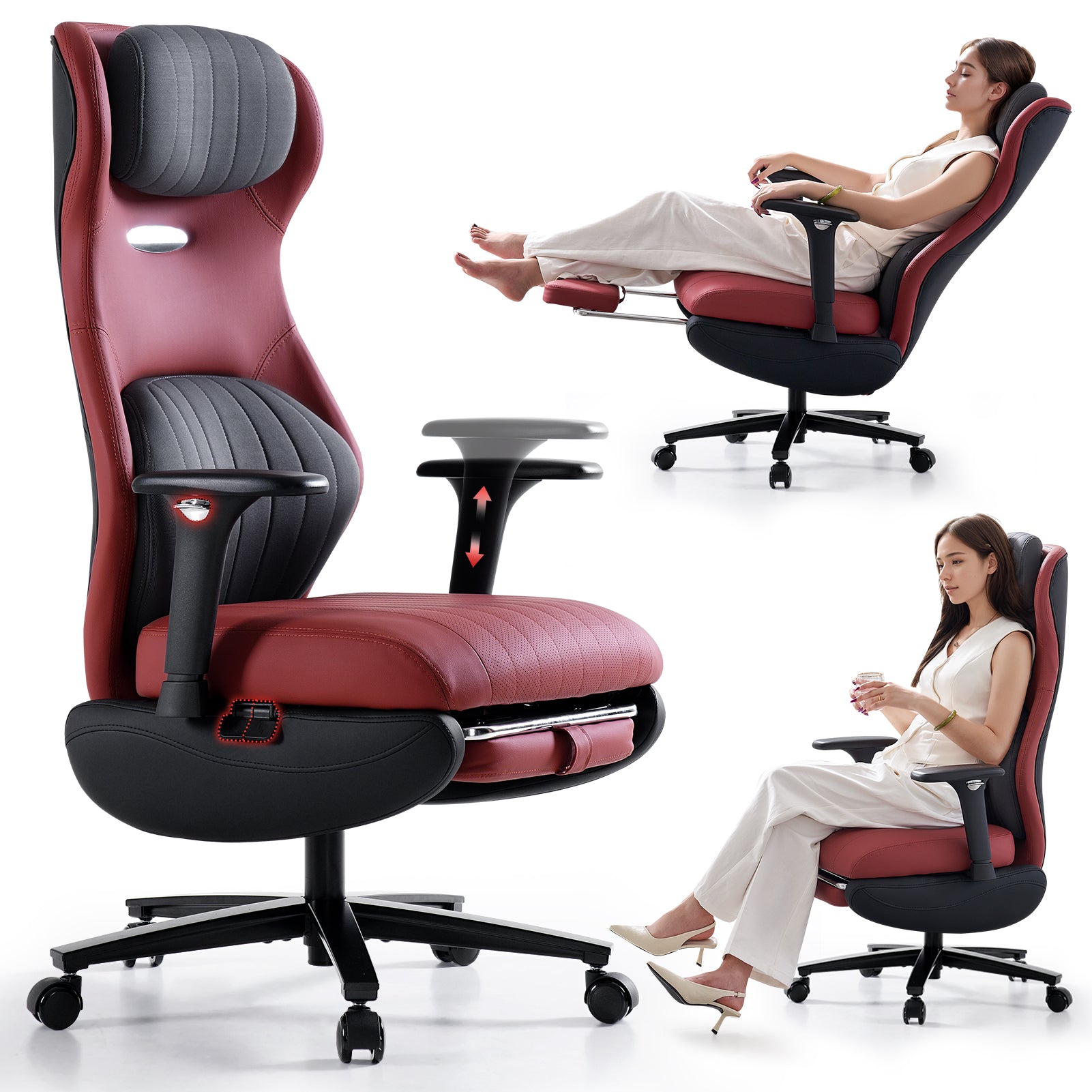 EMIAH GT100 Ergonomic Gaming Office Chair with Foot Rest