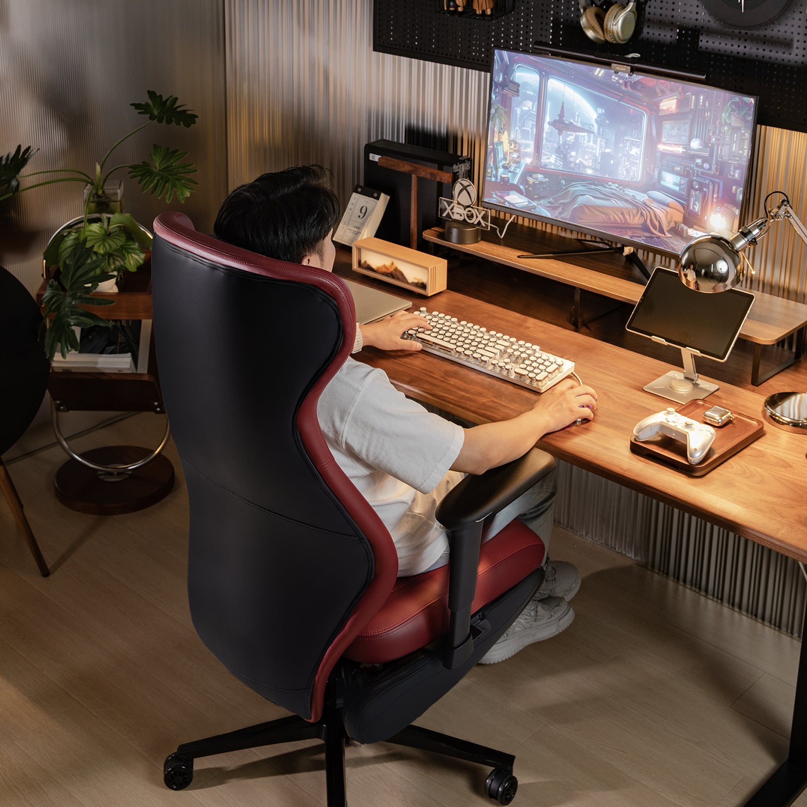 EMIAH GT100 Ergonomic Gaming Office Chair with Foot Rest