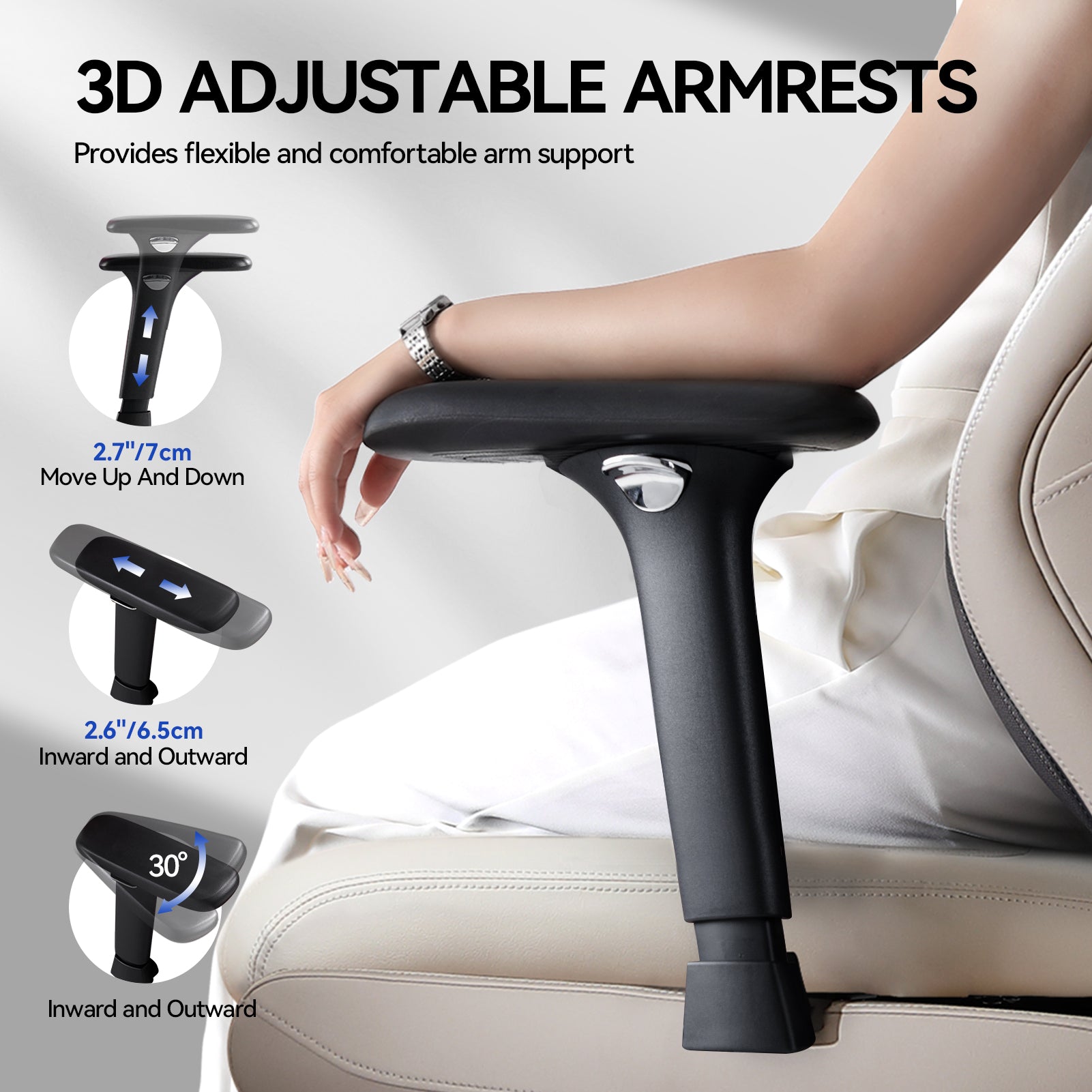 EMIAH GT100 Ergonomic Gaming Office Chair with Foot Rest