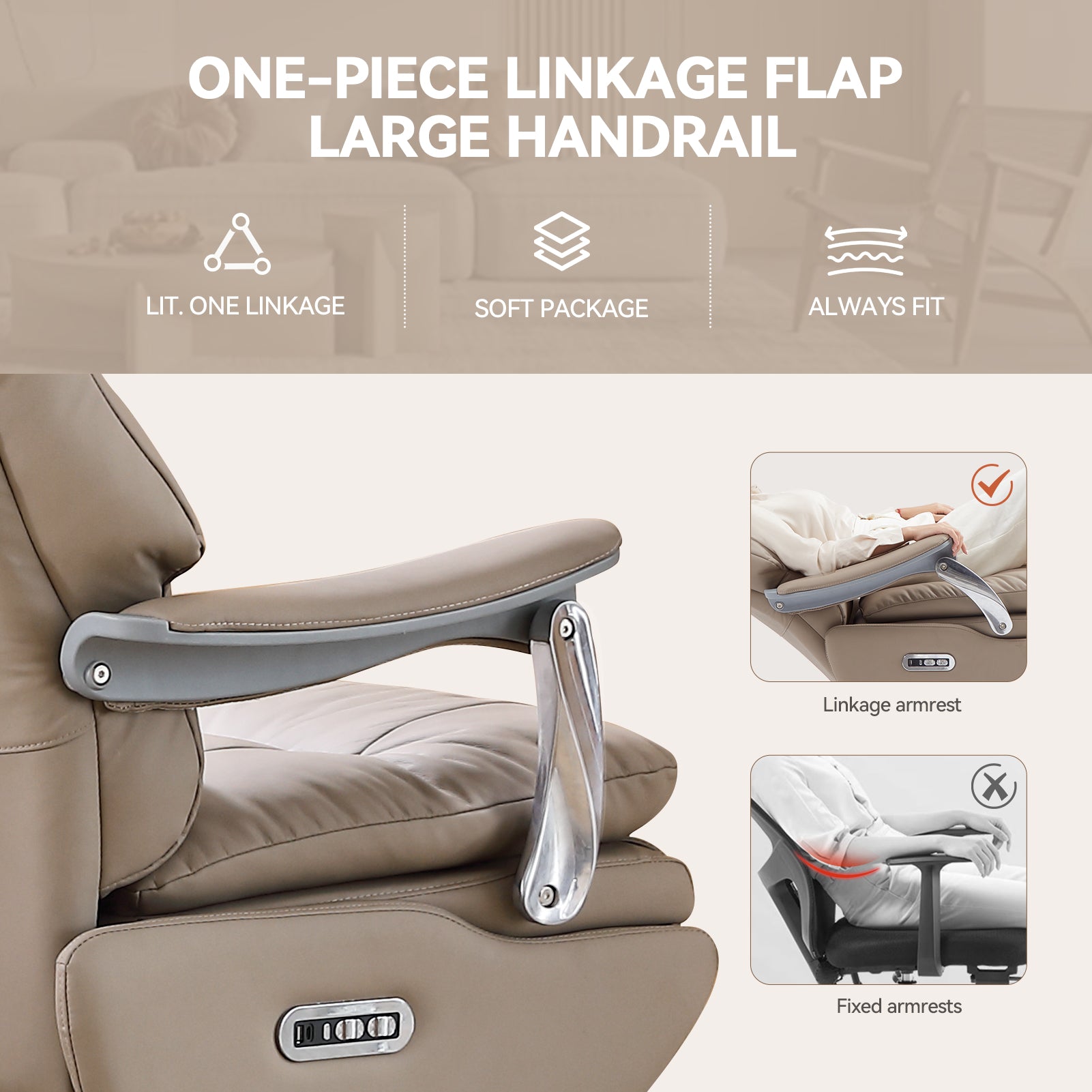 Fauteuil de bureau électrique intelligent EMIAH MT033