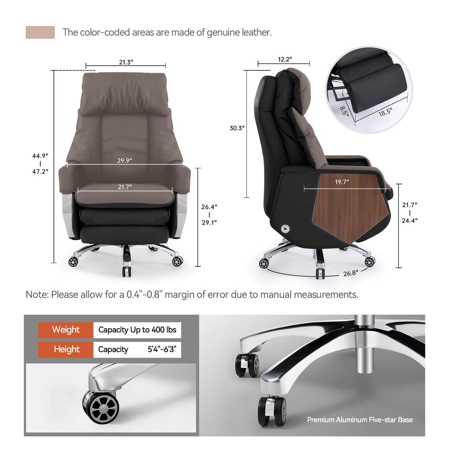 EMIAH MT032 Electric Smart Executive Office Chair