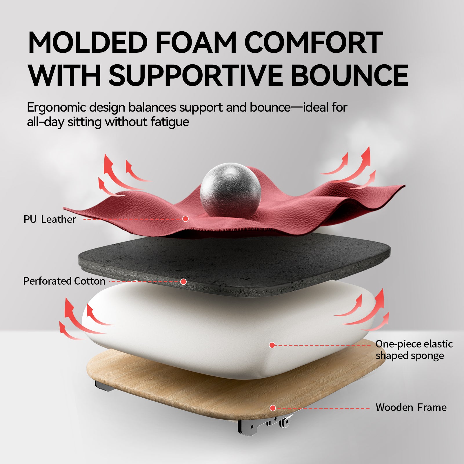 EMIAH GT100 Ergonomic Gaming Office Chair with Foot Rest