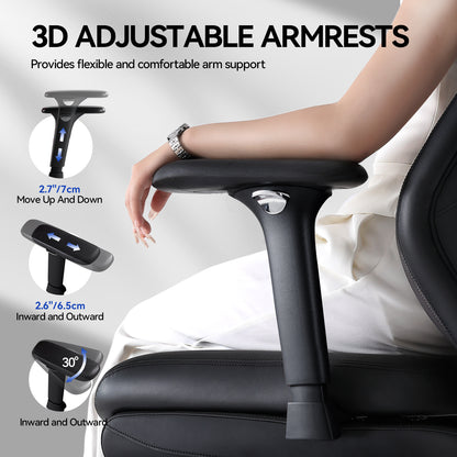 EMIAH GT100 Ergonomic Gaming Office Chair with Foot Rest