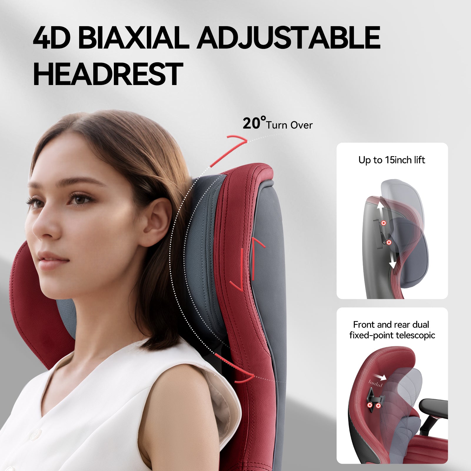 EMIAH GT100 Ergonomic Gaming Office Chair with Foot Rest