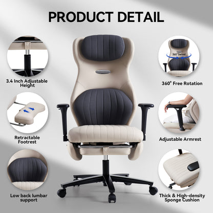 EMIAH GT100 Ergonomic Gaming Office Chair with Foot Rest