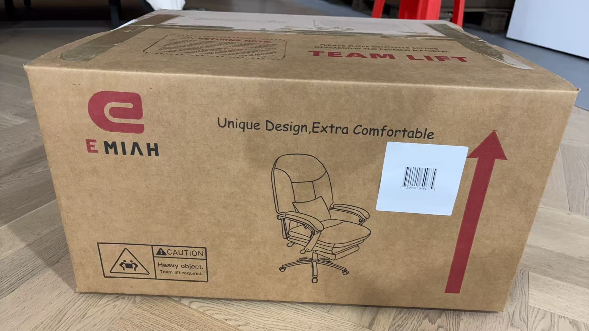EMIAH C586 Ergonomic Ultra-Comfortable Office Chair with Foot Rest