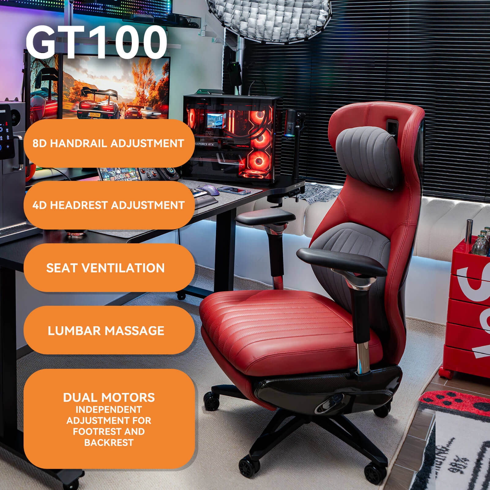 EMIAH GT100 Electric Smart Ergonomics Leather Chair